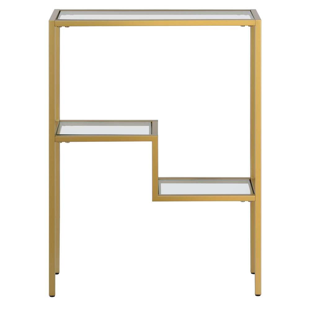 Hudson & Canal - Lovett 22in Wide Rectangular Console Table in Brass - AT1704 veiw 2