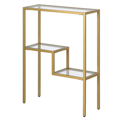 Hudson & Canal - Lovett 22in Wide Rectangular Console Table in Brass - AT1704 veiw 3