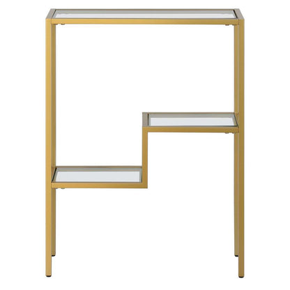 Hudson & Canal - Lovett 22in Wide Rectangular Console Table in Brass - AT1704 veiw 4