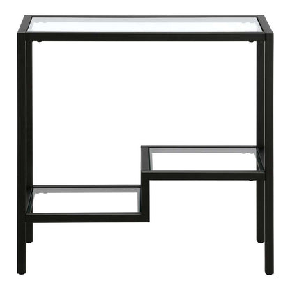 Hudson & Canal - Lovett 24in Wide Rectangular Side Table in Blackened Bronze - ST1314 veiw 3