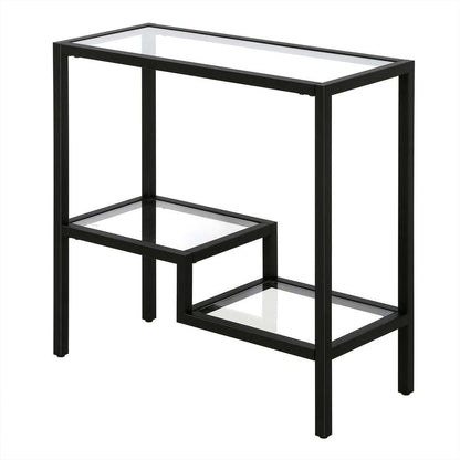 Hudson & Canal - Lovett 24in Wide Rectangular Side Table in Blackened Bronze - ST1314 veiw 4