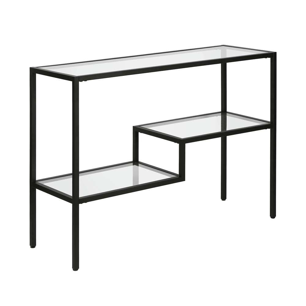 Hudson & Canal - Lovett 42in Wide Rectangular Console Table in Blackened Bronze - AT0311 veiw 1
