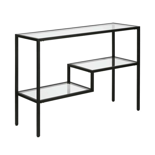 Hudson & Canal - Lovett 42in Wide Rectangular Console Table in Blackened Bronze - AT0311 veiw 1