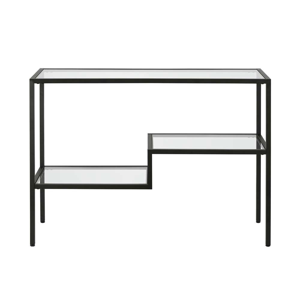 Hudson & Canal - Lovett 42in Wide Rectangular Console Table in Blackened Bronze - AT0311 veiw 3