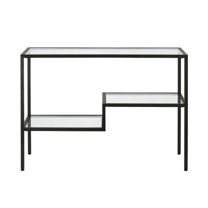 Hudson & Canal - Lovett 42in Wide Rectangular Console Table in Blackened Bronze - AT0311 veiw 3