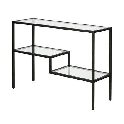 Hudson & Canal - Lovett 42in Wide Rectangular Console Table in Blackened Bronze - AT0311 veiw 4
