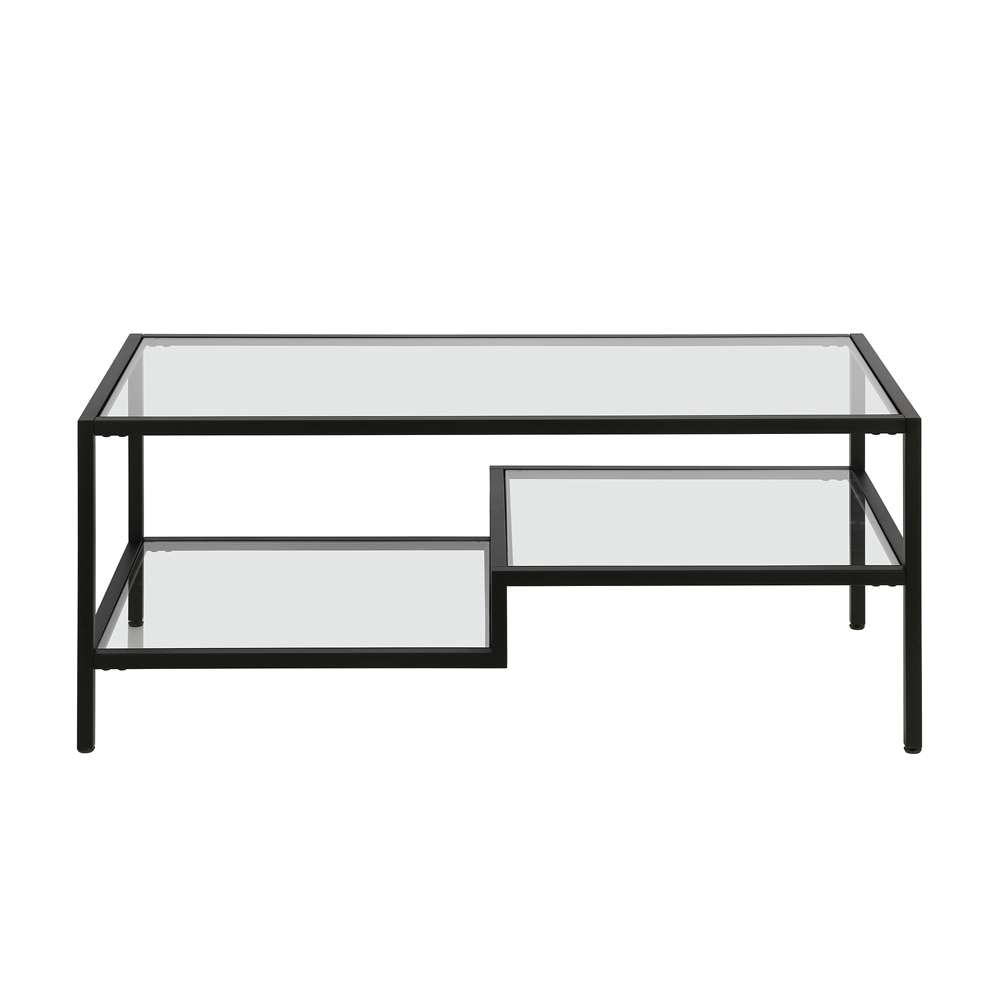 Hudson & Canal - Lovett 45in Wide Rectangular Coffee Table in Blackened Bronze - CT0312 veiw 3