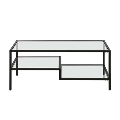 Hudson & Canal - Lovett 45in Wide Rectangular Coffee Table in Blackened Bronze - CT0312 veiw 5