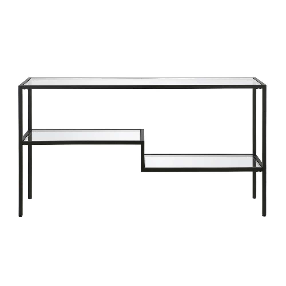 Hudson & Canal - Lovett 55in Wide Rectangular Console Table in Blackened Bronze - AT0637 veiw 3