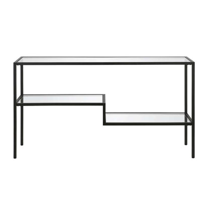 Hudson & Canal - Lovett 55in Wide Rectangular Console Table in Blackened Bronze - AT0637 veiw 3