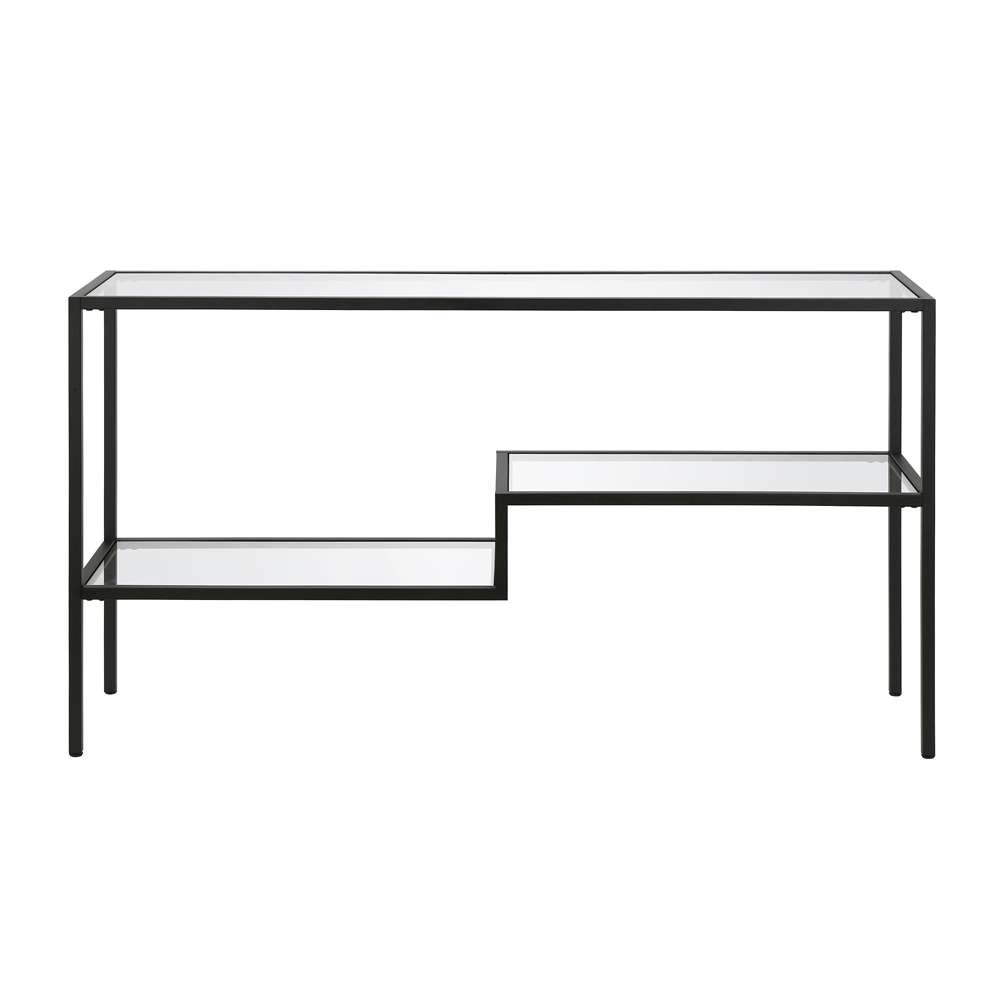 Hudson & Canal - Lovett 55in Wide Rectangular Console Table in Blackened Bronze - AT0637 veiw 4