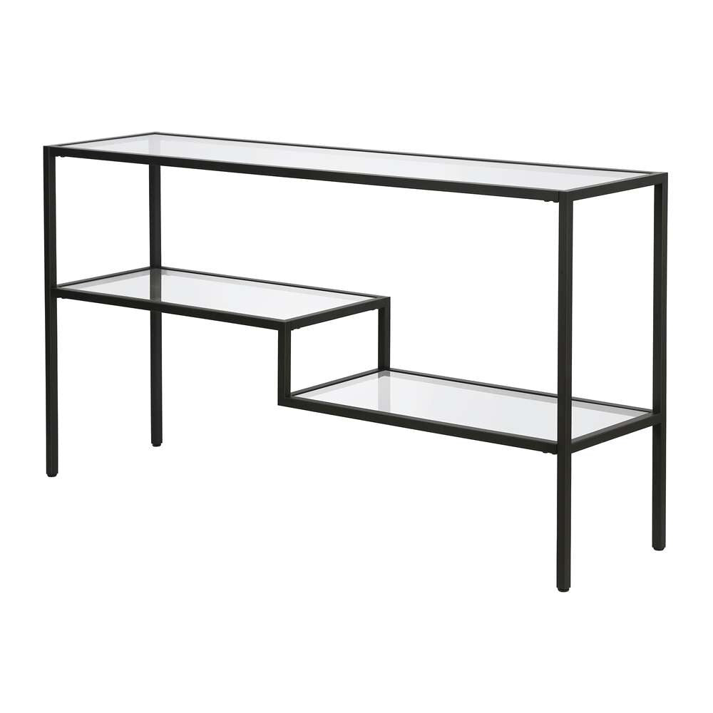 Hudson & Canal - Lovett 55in Wide Rectangular Console Table in Blackened Bronze - AT0637 veiw 5