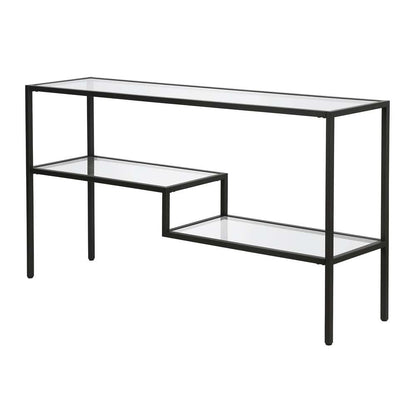 Hudson & Canal - Lovett 55in Wide Rectangular Console Table in Blackened Bronze - AT0637 veiw 5