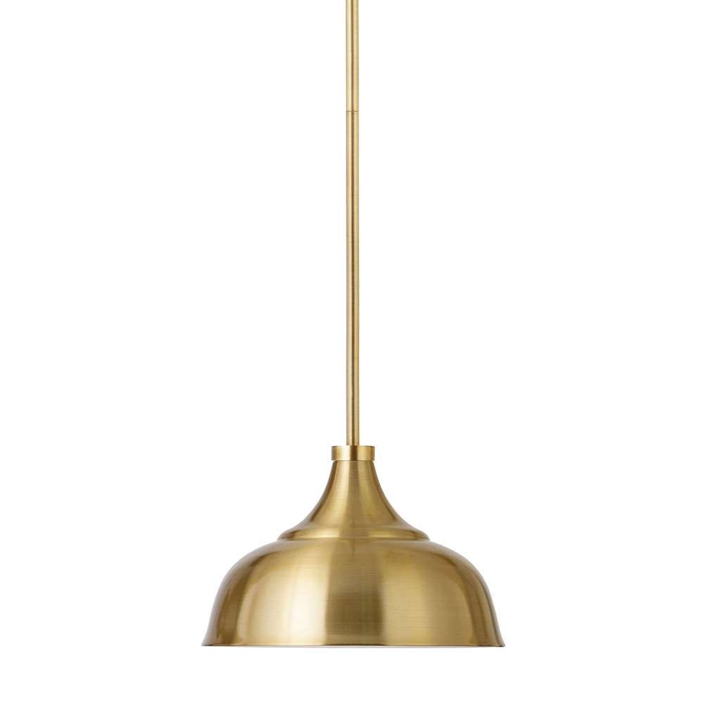 Hudson & Canal - Mackenzie 10.75in Wide Pendant with Metal Shade in Brass/Brass - PD0701 veiw 3