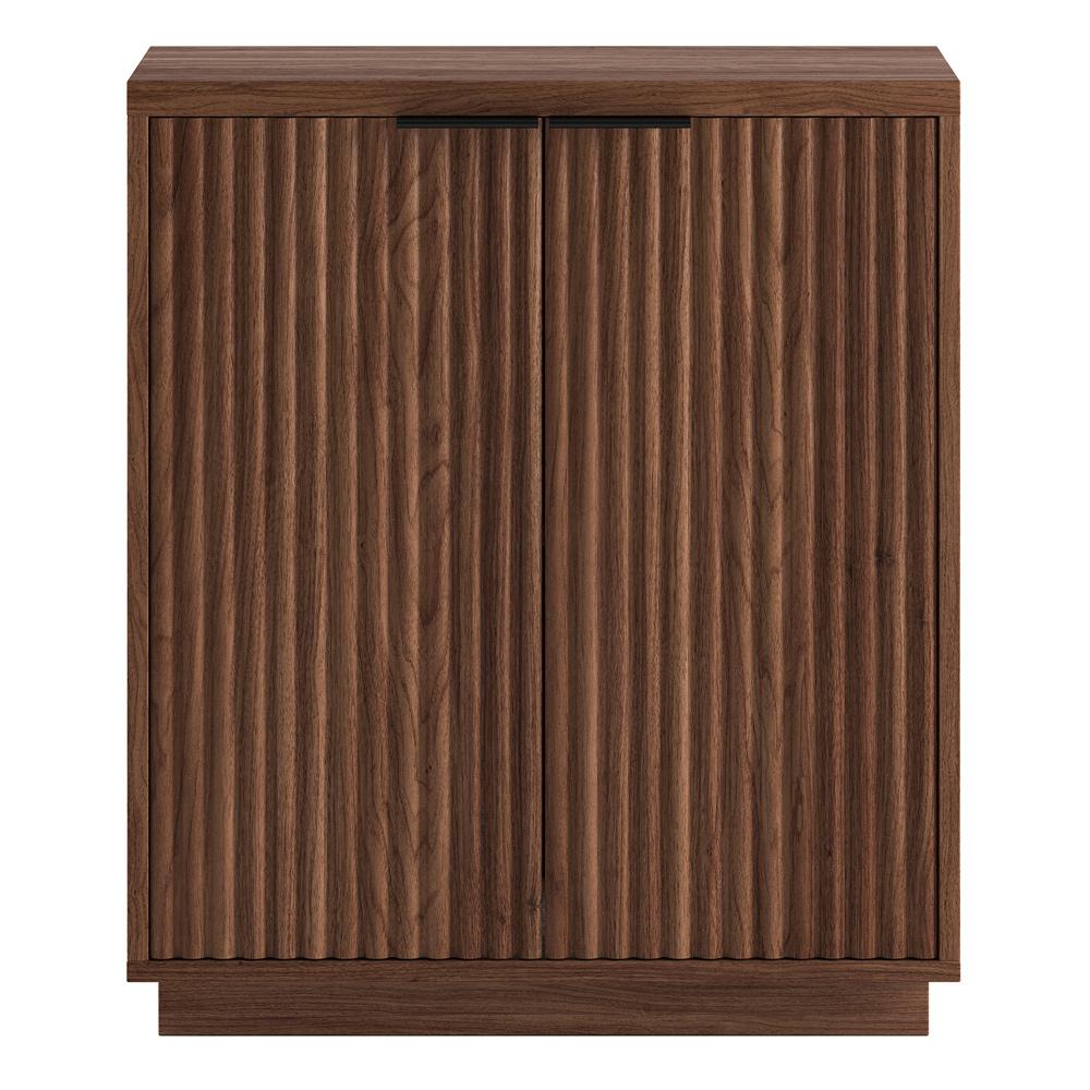 Hudson & Canal - Mansfield 28in Wide Rectangular Accent Cabinet in Satin Walnut - AC2337 veiw 2