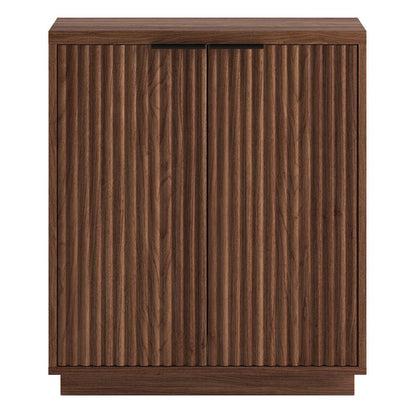 Hudson & Canal - Mansfield 28in Wide Rectangular Accent Cabinet in Satin Walnut - AC2337 veiw 2