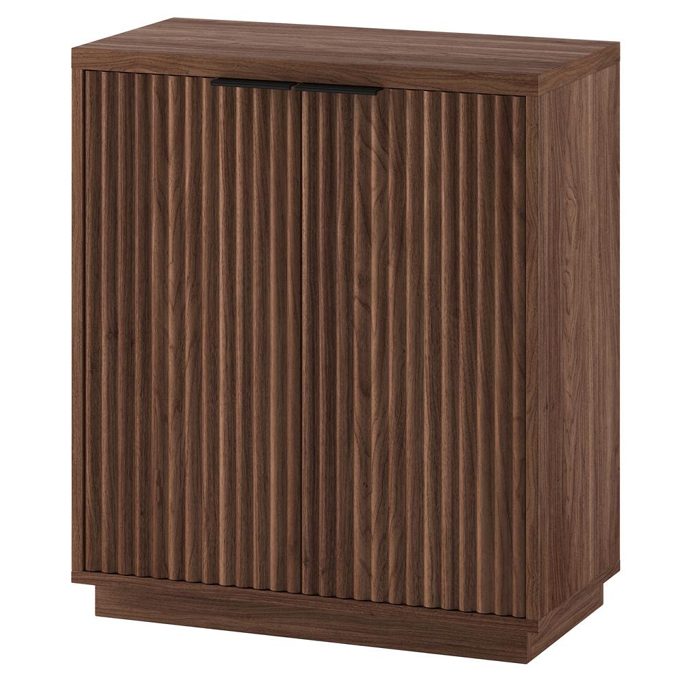Hudson & Canal - Mansfield 28in Wide Rectangular Accent Cabinet in Satin Walnut - AC2337 veiw 3