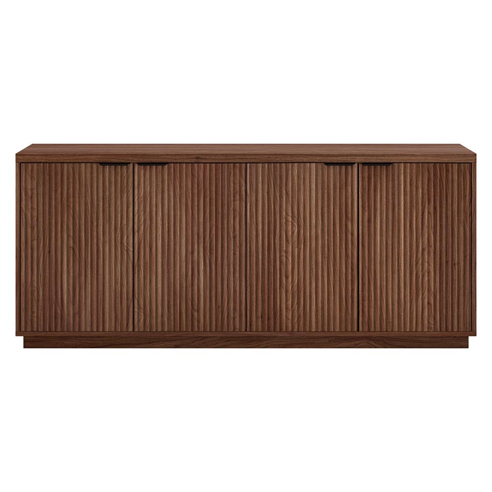 Hudson & Canal - Mansfield 68in Wide Rectangular Buffet Table in Satin Walnut - BF2338 veiw 2