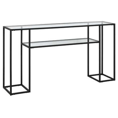 Hudson & Canal - Marilyn 55in Wide Rectangular Console Table in Blackened Bronze - AT1537 veiw 1