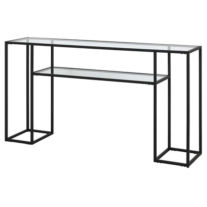 Hudson & Canal - Marilyn 55in Wide Rectangular Console Table in Blackened Bronze - AT1537 veiw 4