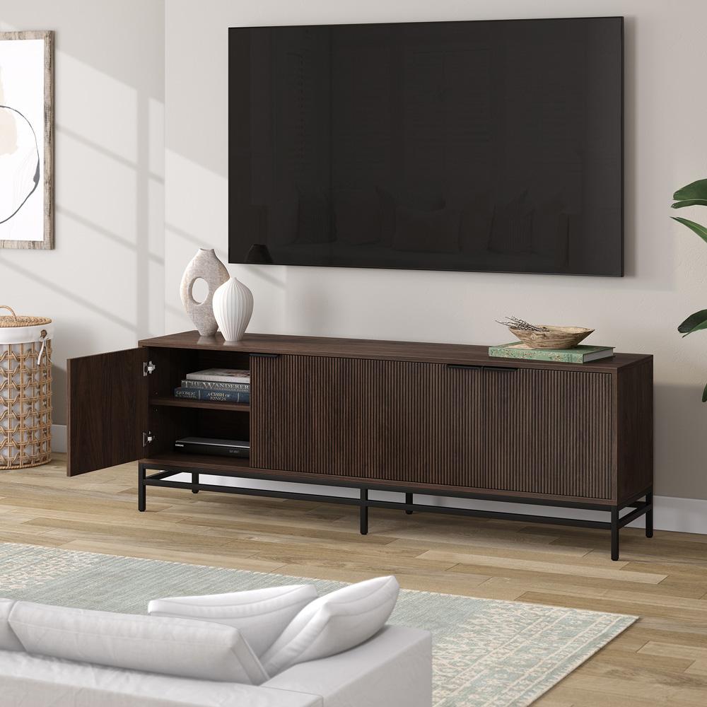 Hudson & Canal - Montello Rectangular TV Stand for TVs up to 78in in Alder Brown - TV2280 veiw 7