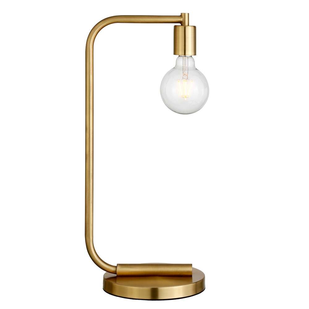 Hudson & Canal - Morgan 20.5in Tall Arc Table Lamp with No Shade in Brass/No Shade - TL1028 veiw 3