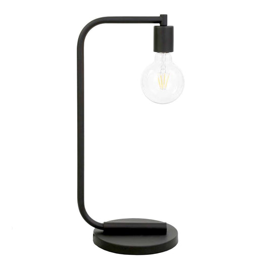 Hudson & Canal - Morgan 20in Tall Arc Table Lamp with No Shade in Blackened Bronze/No Shade - TL1027 veiw 1