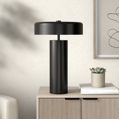 Hudson & Canal - Nash 24in Tall Table Lamp with Metal Shade in Blackened Bronze - TL2321
