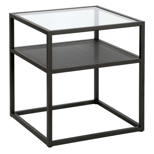 Hudson & Canal - Nellie 20in Wide Square Side Table in Blackened Bronze - ST1251 veiw 1