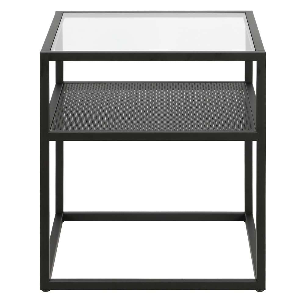 Hudson & Canal - Nellie 20in Wide Square Side Table in Blackened Bronze - ST1251 veiw 3