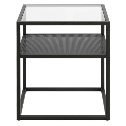 Hudson & Canal - Nellie 20in Wide Square Side Table in Blackened Bronze - ST1251 veiw 3
