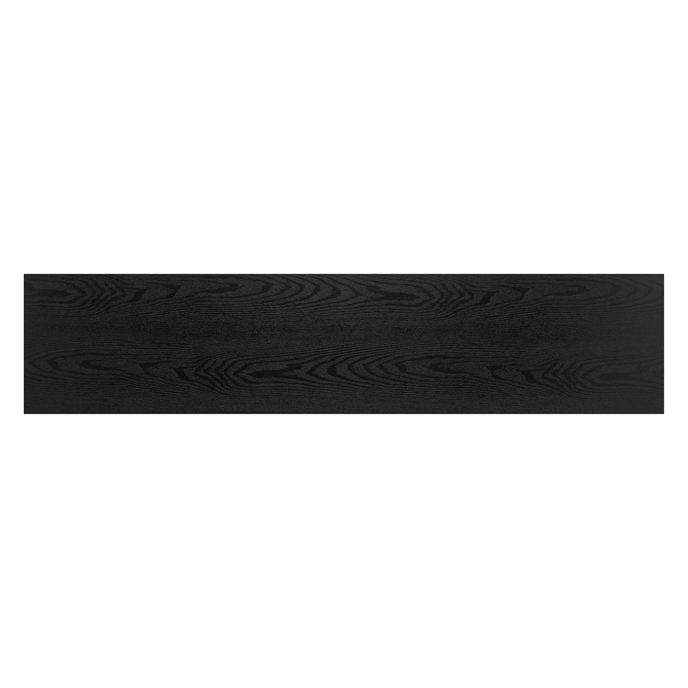 Hudson & Canal - Nia 45in Wide Rectangular Console Table in Blackened Bronze/Black Grain - AT1524
