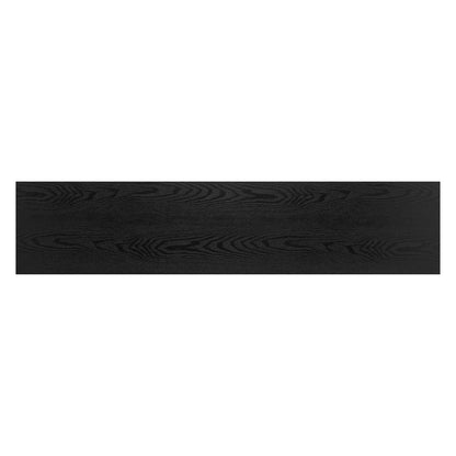 Hudson & Canal - Nia 45in Wide Rectangular Console Table in Blackened Bronze/Black Grain - AT1524