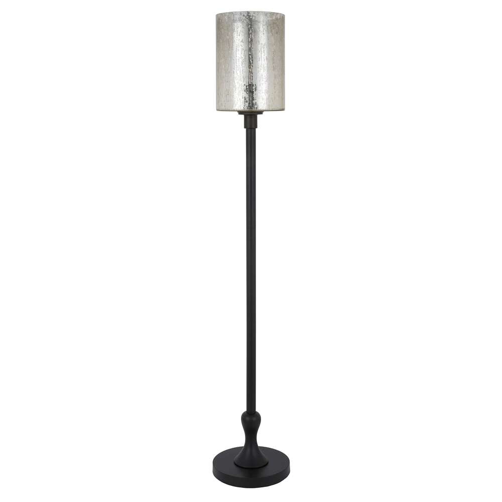Hudson & Canal - Numit 68.75in Tall Floor Lamp with Glass Shade in Blackened Bronze/Mercury Glass - FL0012 veiw 1