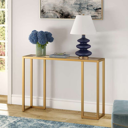 Hudson & Canal - Oscar 42in Wide Rectangular Console Table in Brass - AT0412 veiw 2