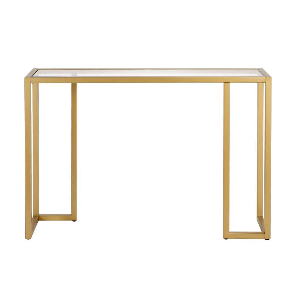 Hudson & Canal - Oscar 42in Wide Rectangular Console Table in Brass - AT0412 veiw 3