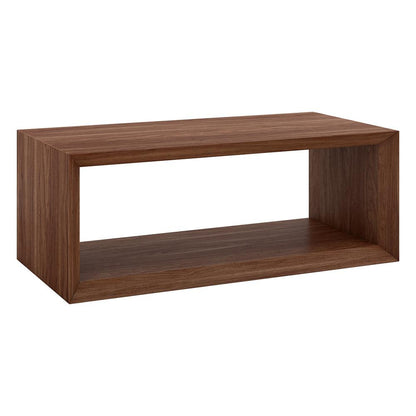 Hudson & Canal - Osmond 48in Wide Rectangular Coffee Table in Satin Walnut - CT2340 veiw 1