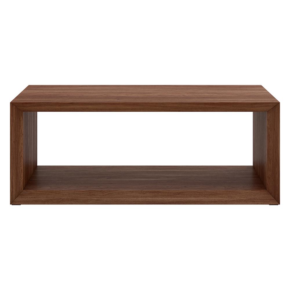 Hudson & Canal - Osmond 48in Wide Rectangular Coffee Table in Satin Walnut - CT2340 veiw 2