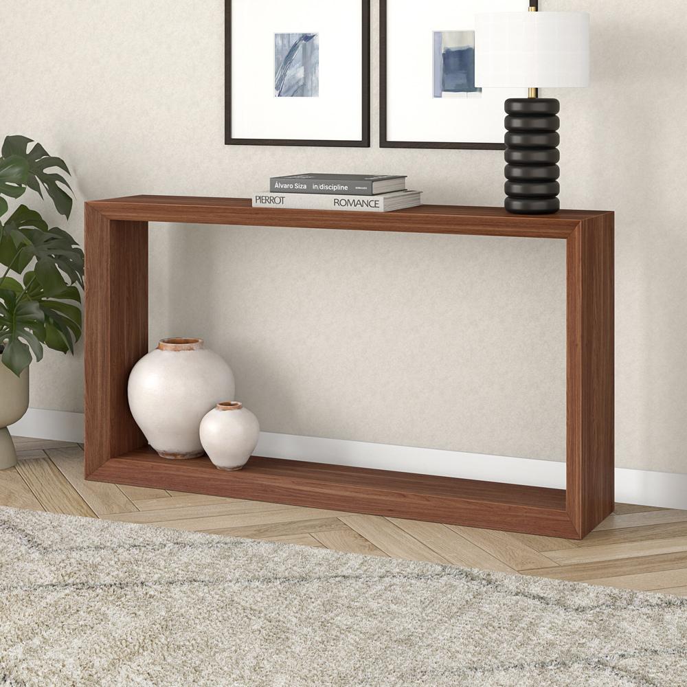 Hudson & Canal - Osmond 55in Wide Rectangular Console Table in Satin Walnut - AT2339 veiw 4