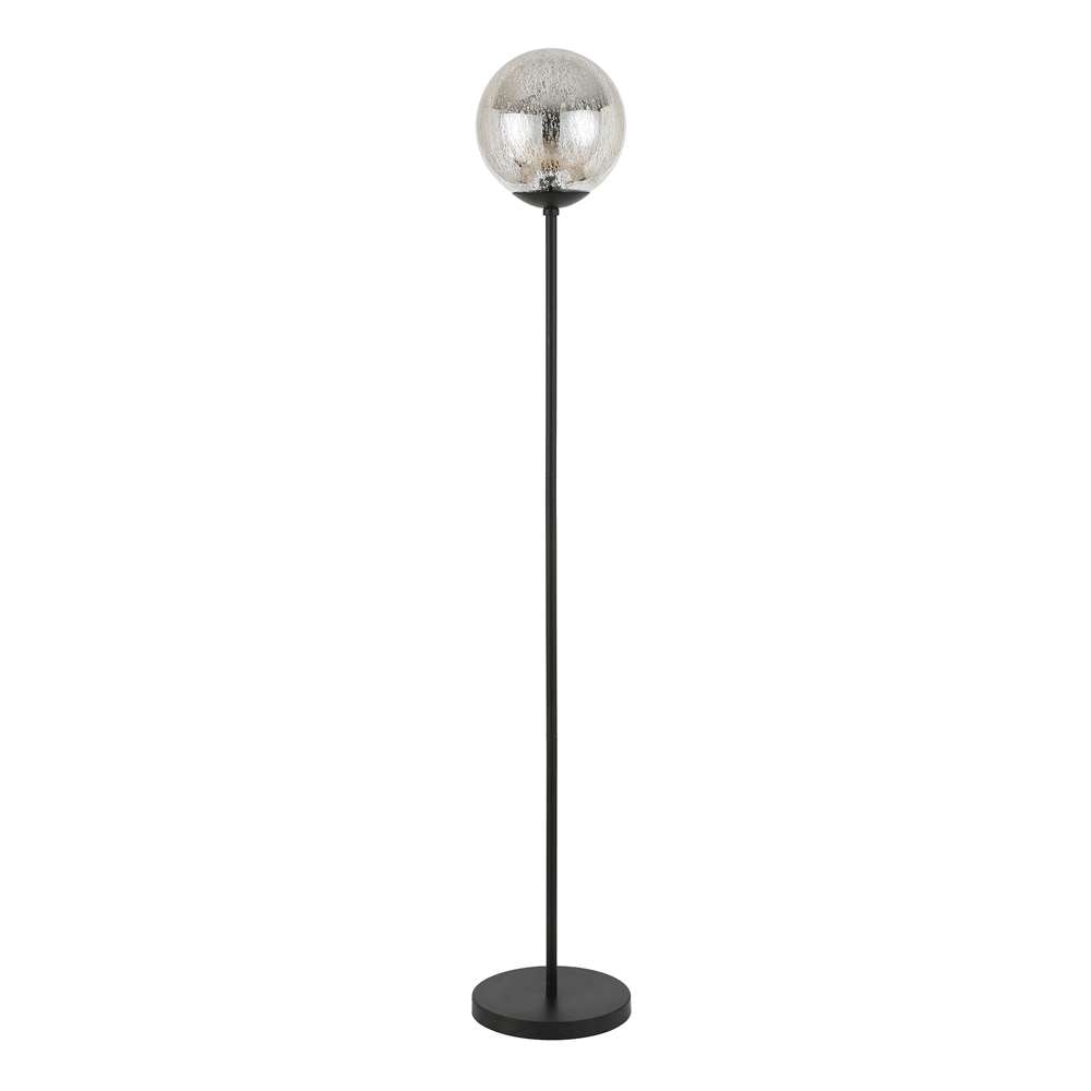 Hudson & Canal - Oula 66in Tall Floor Lamp with Glass Shade in Blackened Bronze/Mercury Glass - FL0146 veiw 1