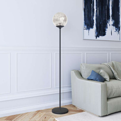 Hudson & Canal - Oula 66in Tall Floor Lamp with Glass Shade in Blackened Bronze/Mercury Glass - FL0146 veiw 3
