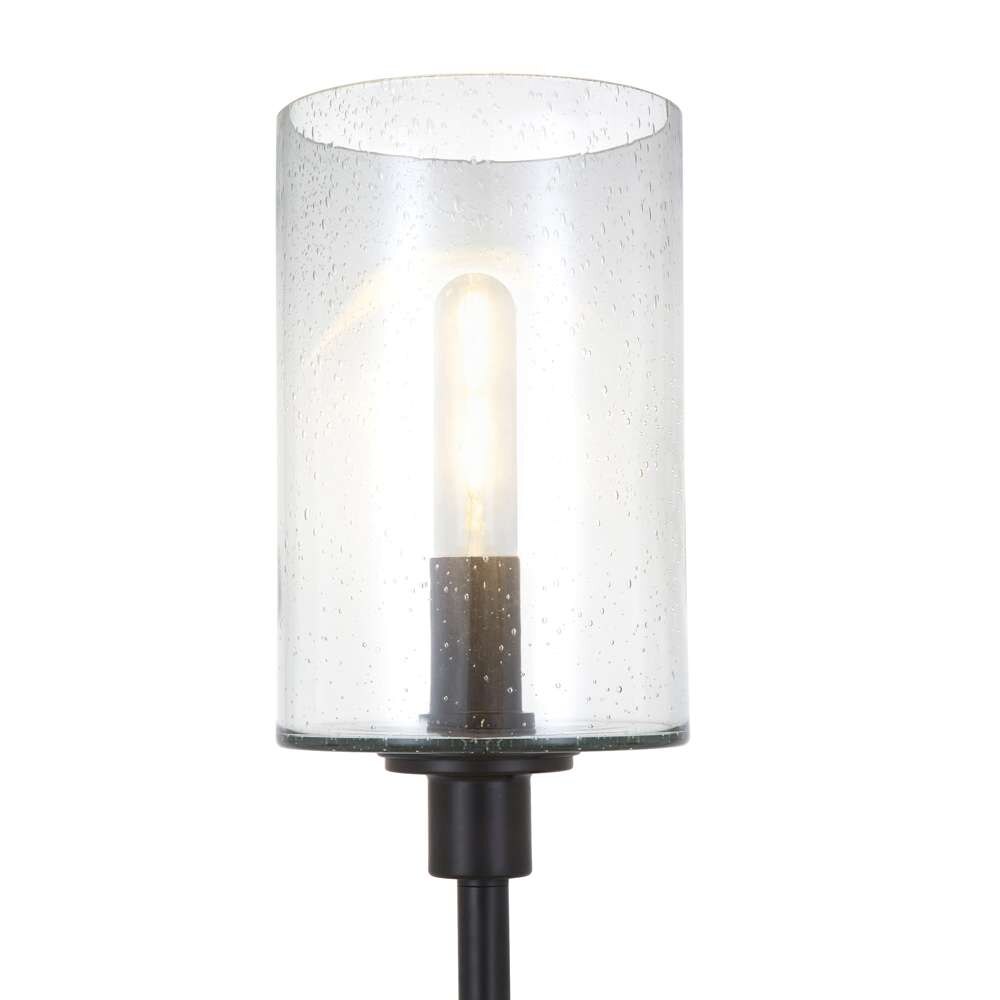 Hudson & Canal - Panos 66.25in Tall Floor Lamp with Glass Shade in Blackened Bronze/Seeded - FL0011 veiw 4