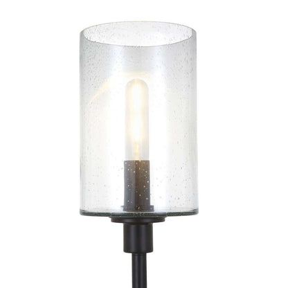Hudson & Canal - Panos 66.25in Tall Floor Lamp with Glass Shade in Blackened Bronze/Seeded - FL0011 veiw 4