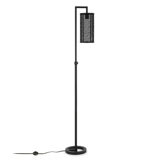 Hudson & Canal - Parthen 69.5in Tall Floor Lamp with Metal Mesh Shade in Blackened Bronze/Blackened Bronze - FL0116 veiw 1
