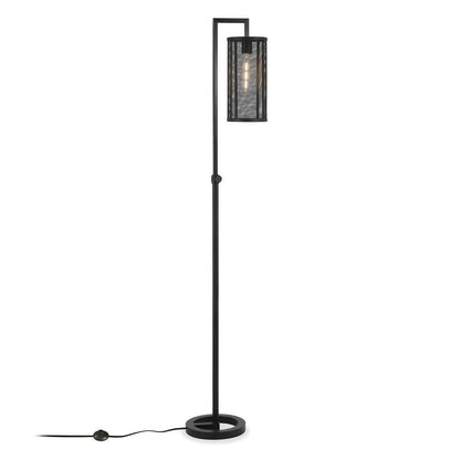 Hudson & Canal - Parthen 69.5in Tall Floor Lamp with Metal Mesh Shade in Blackened Bronze/Blackened Bronze - FL0116 veiw 3
