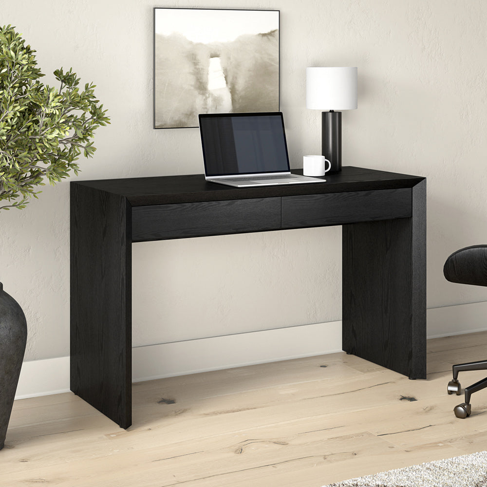 Hudson & Canal - Pembroke 48 Wide Rectangular Desk in Black Grain - OF2360