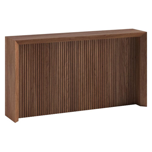 Hudson & Canal - Piedmont 56in Wide Rectangular Console Table in Satin Walnut - AT2342 veiw 1