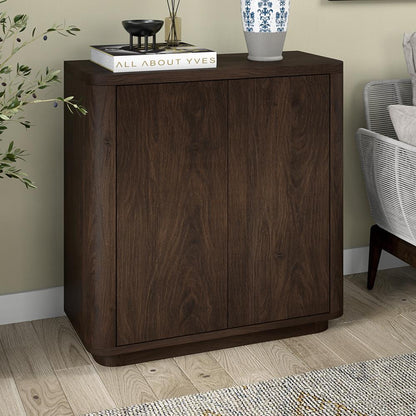 Hudson & Canal - Plympton 32in Wide Rectangular Accent Cabinet in Alder Brown - AC2224 veiw 4