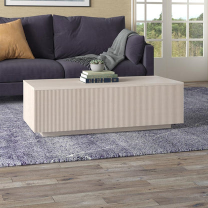 Hudson & Canal - Reyes 48in Wide Rectangular Coffee Table in Alder White - CT2171 veiw 5