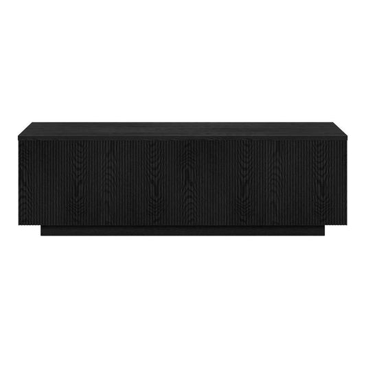 Hudson & Canal - Reyes 48in Wide Rectangular Coffee Table in Black Grain - CT2013 veiw 2